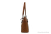 Michael Kors Charlotte Large Leather Top Zip Tote Bag Purse