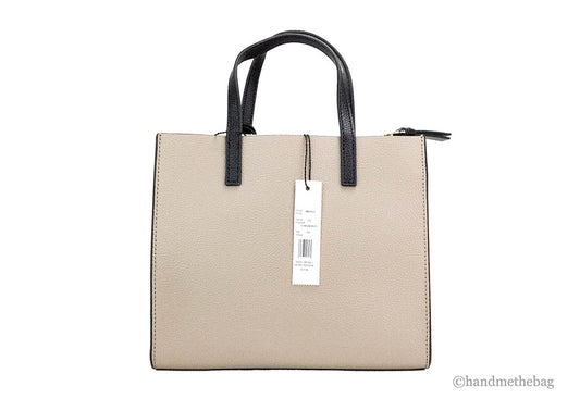 marc jacobs grind colorblock loam soil tote back on white background