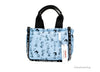 marc jacobs x peanuts air blue puffy tote back on white background