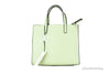 marc jacobs grind mint green tote back on white background