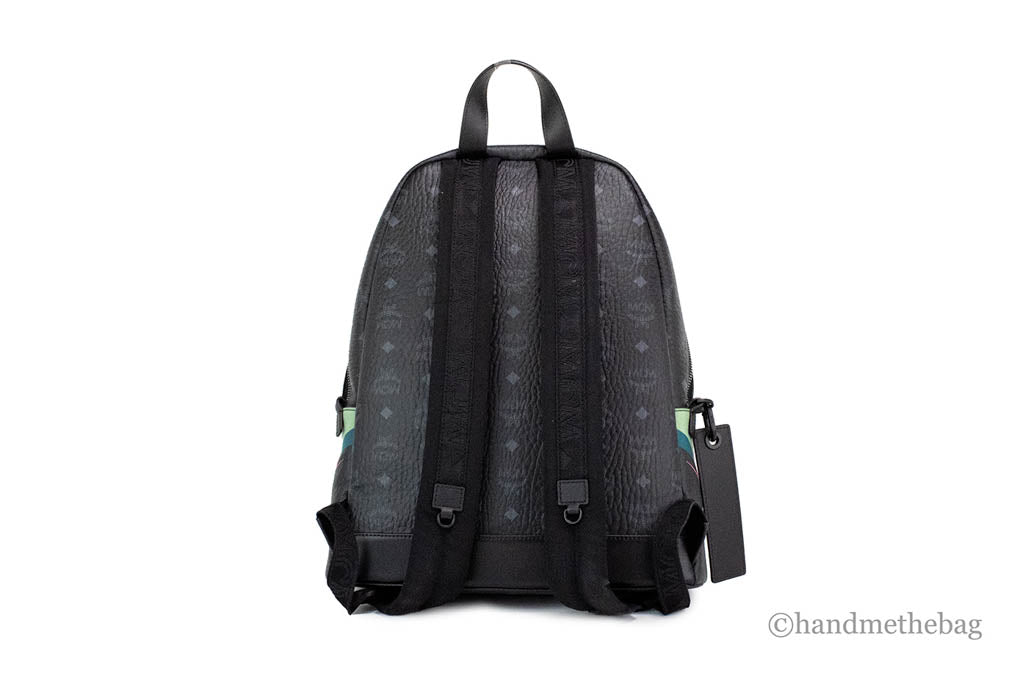 mcm graphic visetos backpack back on white background
