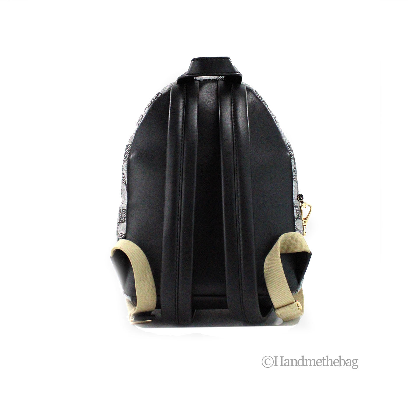 Buy Michael Kors Rhea Beige Black Small Backpack (With Box) - Online