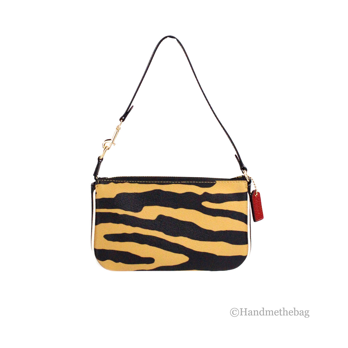 Coach Nolita 19 Mini Tiger Print Top Handle Bag