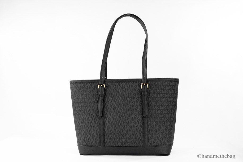 michael kors jet set travel black tote bag