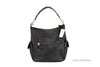 coach pennie black shoulder bag back on white background 