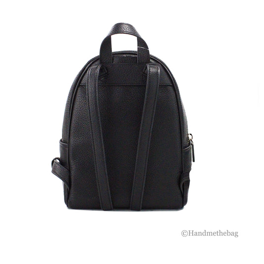 Kate Spade Leila Mini Black Leather Dome Backpack Bag