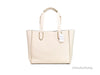 coach derby chalk tote back on white background