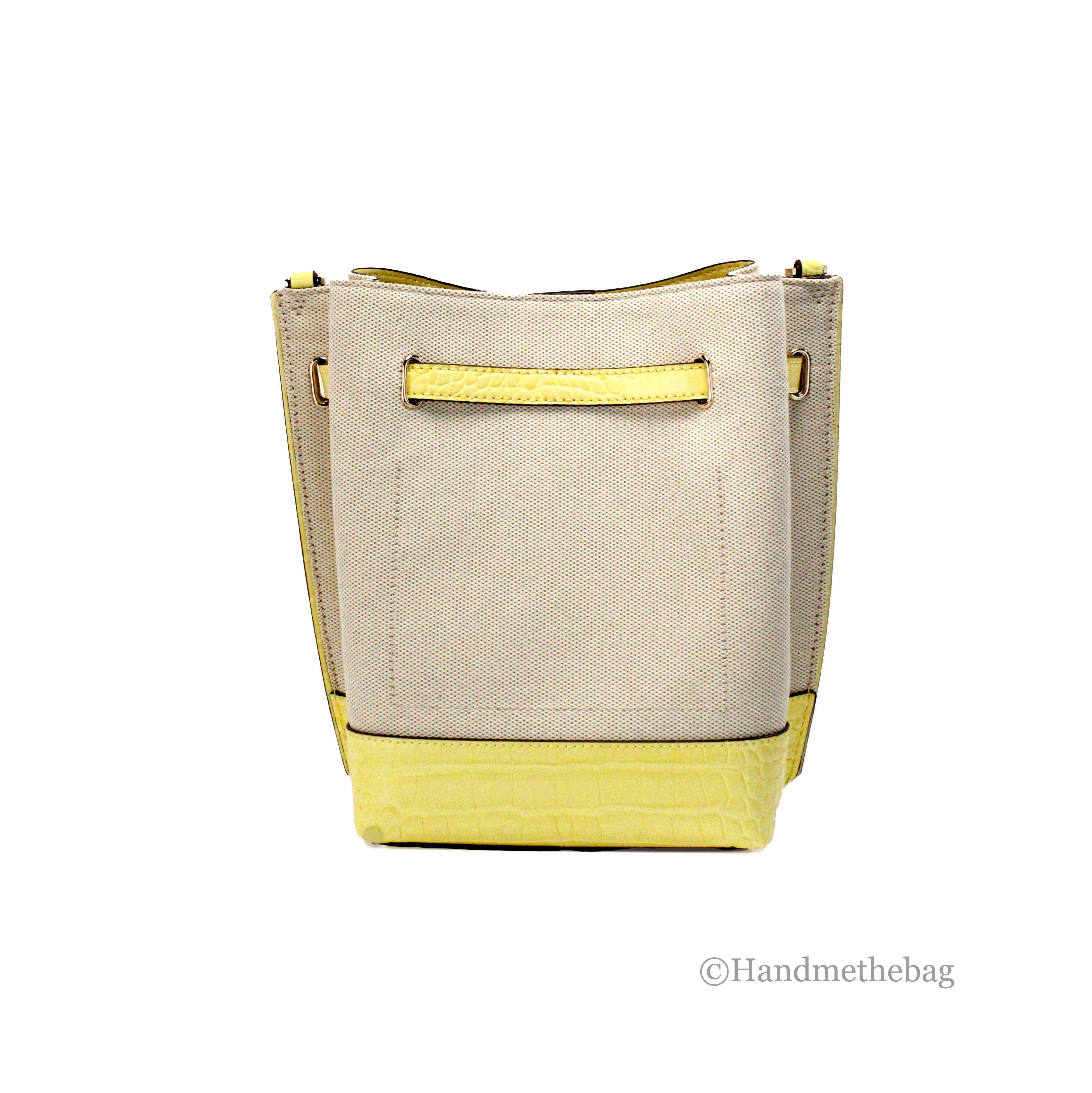 Michael kors yellow hot sale bucket bag