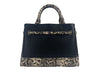 Michael Kors Reed Large Snake Skin Belted Satchel