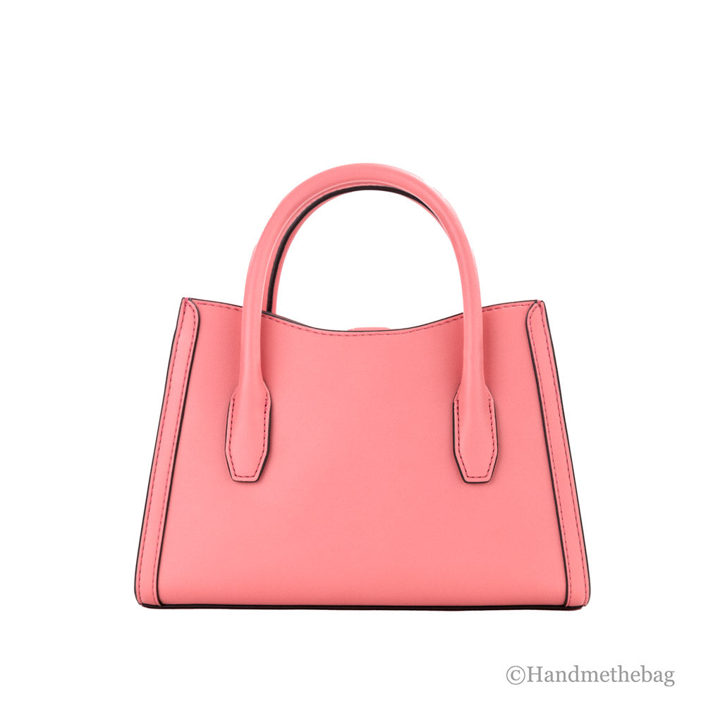 Michael Kors Mirella Small Womens Crossbody Satchel Handbag Shoulder Tote Pink
