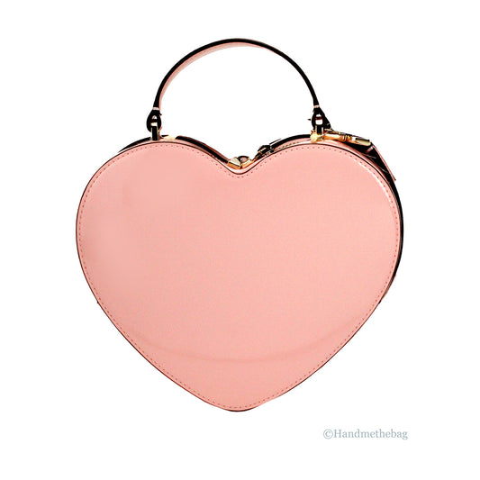 Kate Spade Love Shack Tea Rose Patent Leather Heart Crossbody