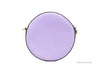 versace disco round lilac crossbody back on white background