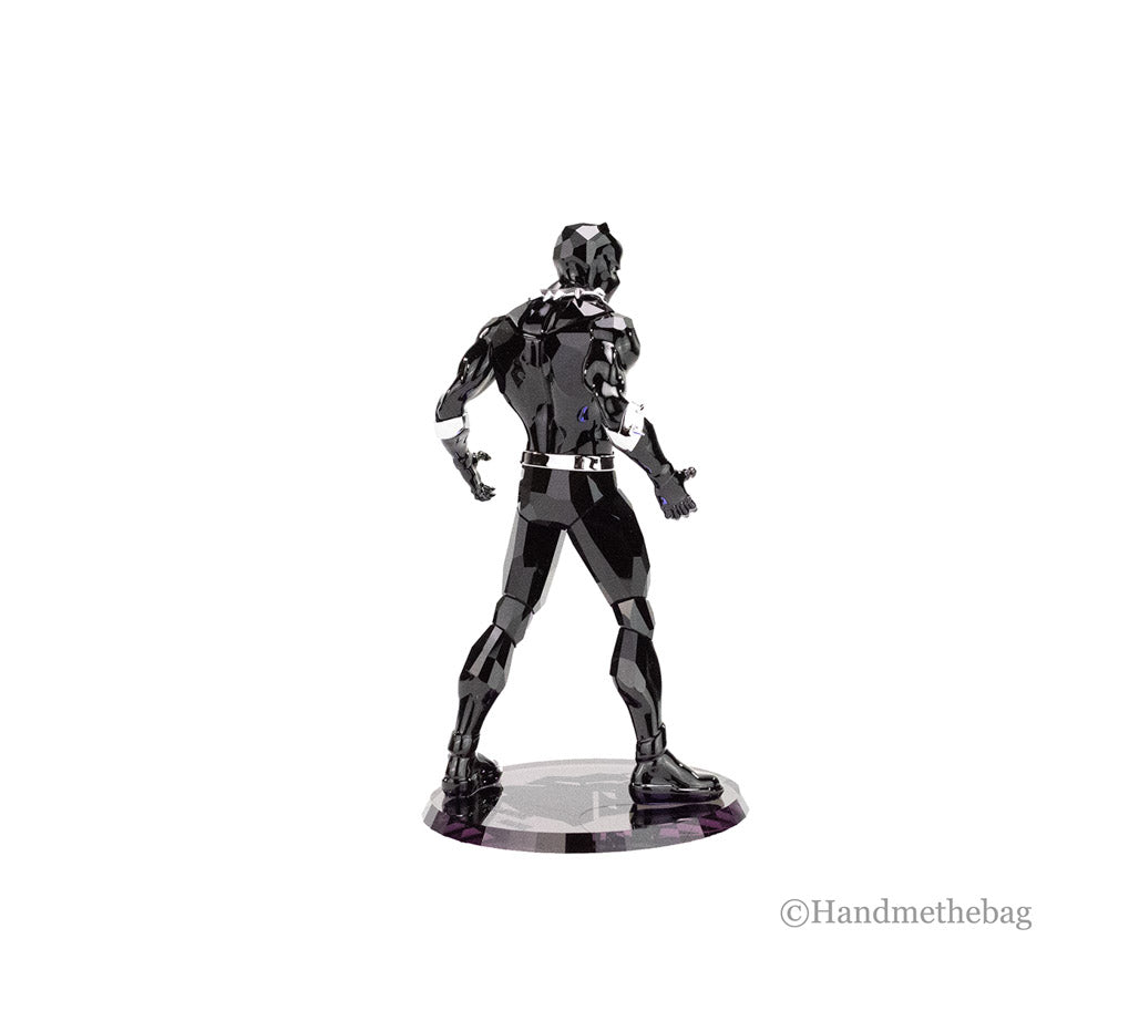 swarovski 5645683 marvel's black panther crystal figurine on white background
