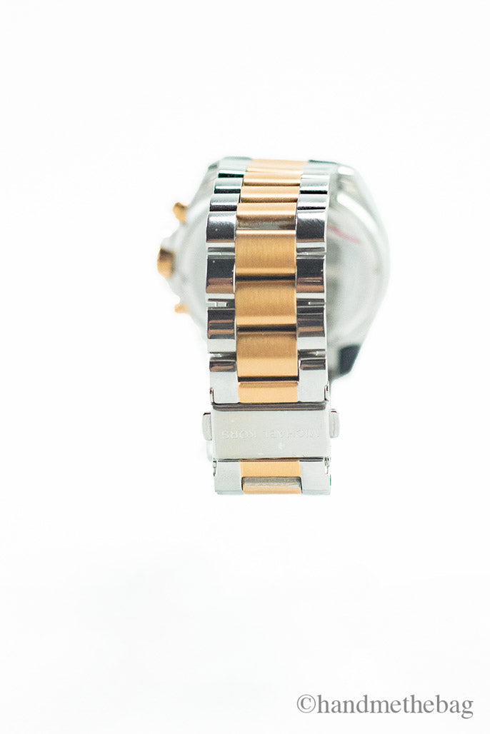 Michael Kors (MK5606) Bradshaw Silver Rose Gold Stainless Steel Case Wrist Watch