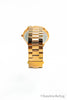 Michael Kors Runway Gold Toned Stainless Steel Brown Dial Wrist Watch
