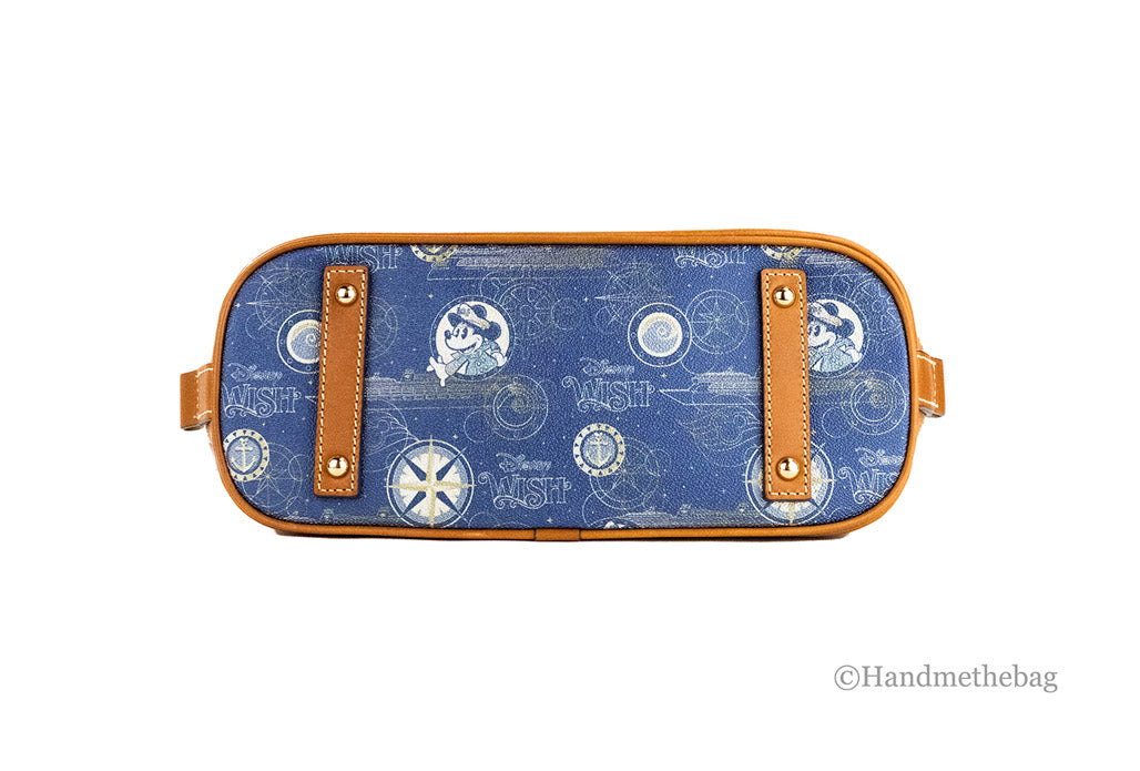 Dooney & Bourke Disney Wish Cruise Line Medium Coated Cotton Satchel Handbag