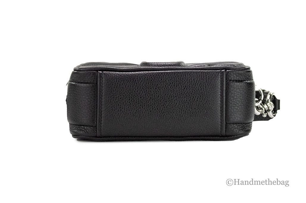 marc jacobs the moto shot 21 black crossbody bottom on white background