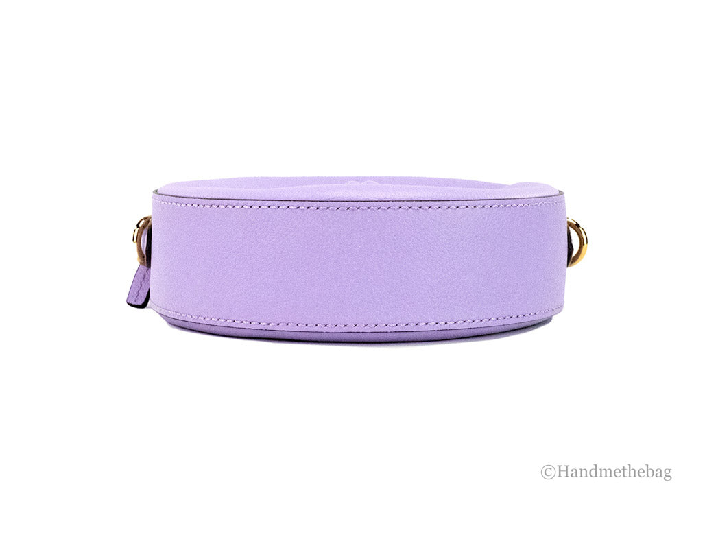 versace disco round lilac crossbody bottom on white background