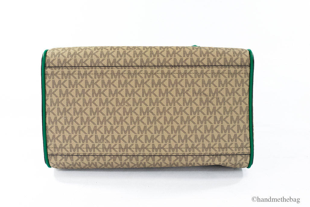 michael kors travel palmetto green duffle bag