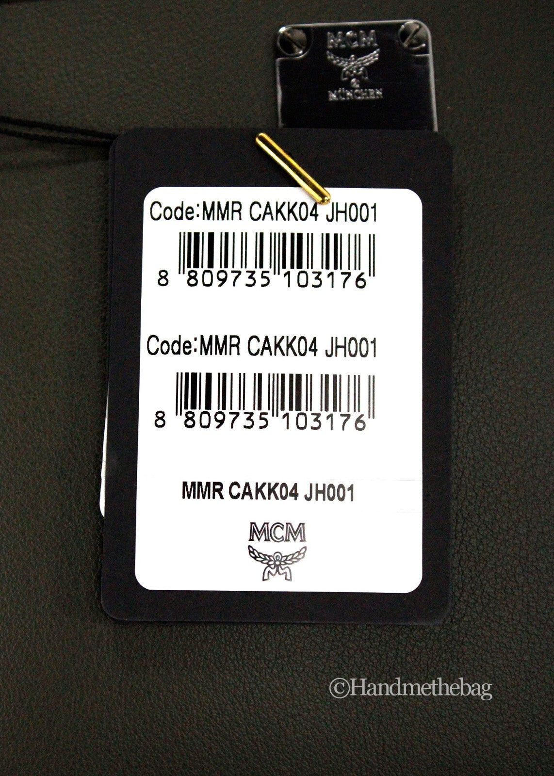 MCM Visetos Leather Camera Crossbody Bag