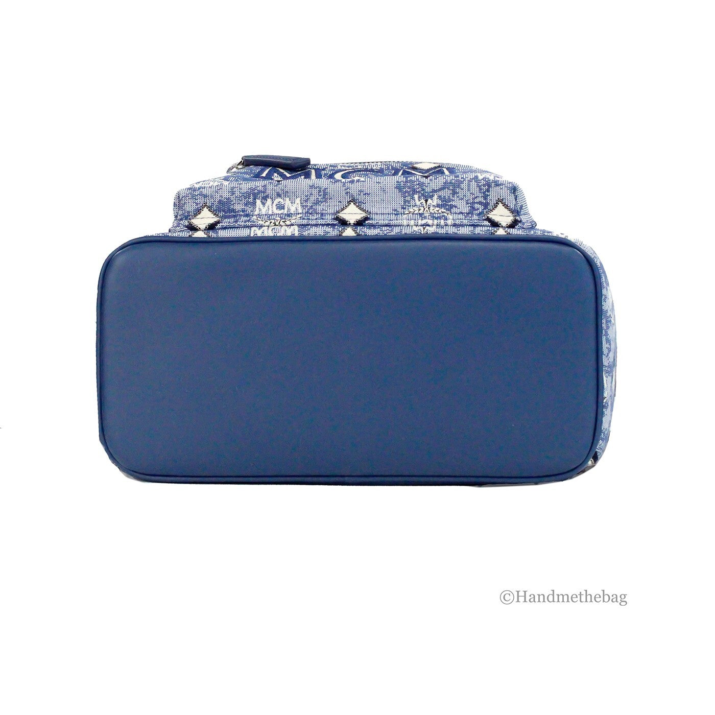 MCM Denim Stark Small Jacquard Backpack