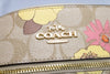 coach rowan floral file crossbody detail on white background