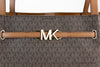 Michael Kors Reed Large Brown Signature PVC Belted Tote