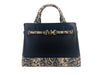 Michael Kors Reed Large Snake Skin Belted Satchel