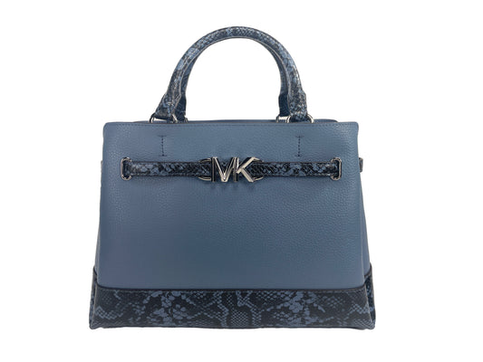 Michael Kors Reed Large Snake Skin Belted Satchel