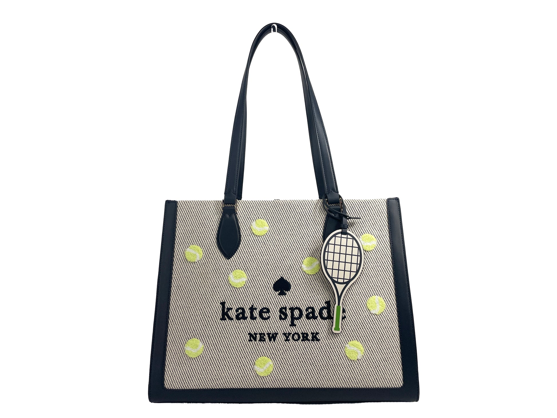 Kate Spade Ellie Grand Slam Tennis Canvas Tote