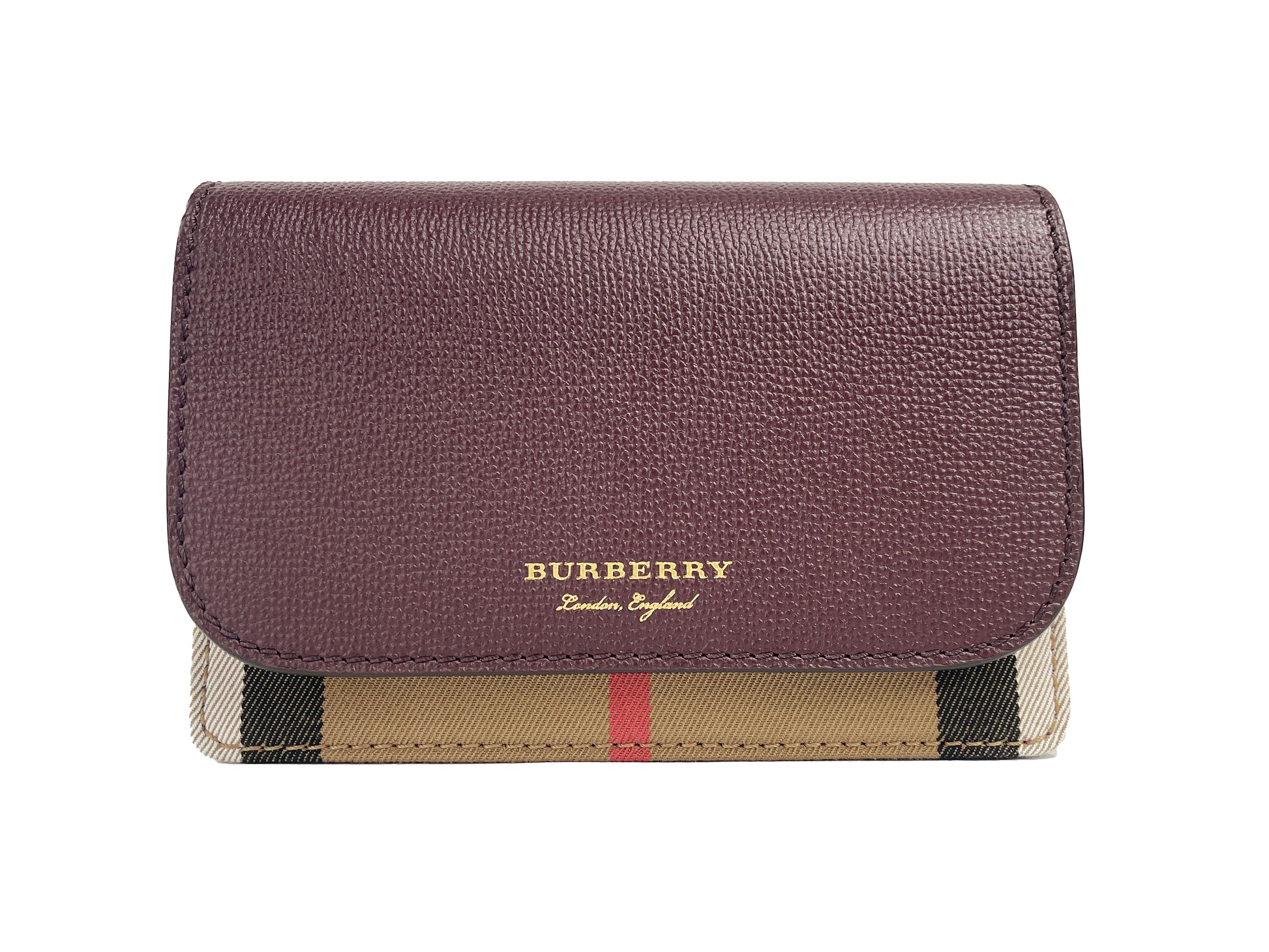 Burberry Hampshire Small House Derby Leather Crossbody Bag