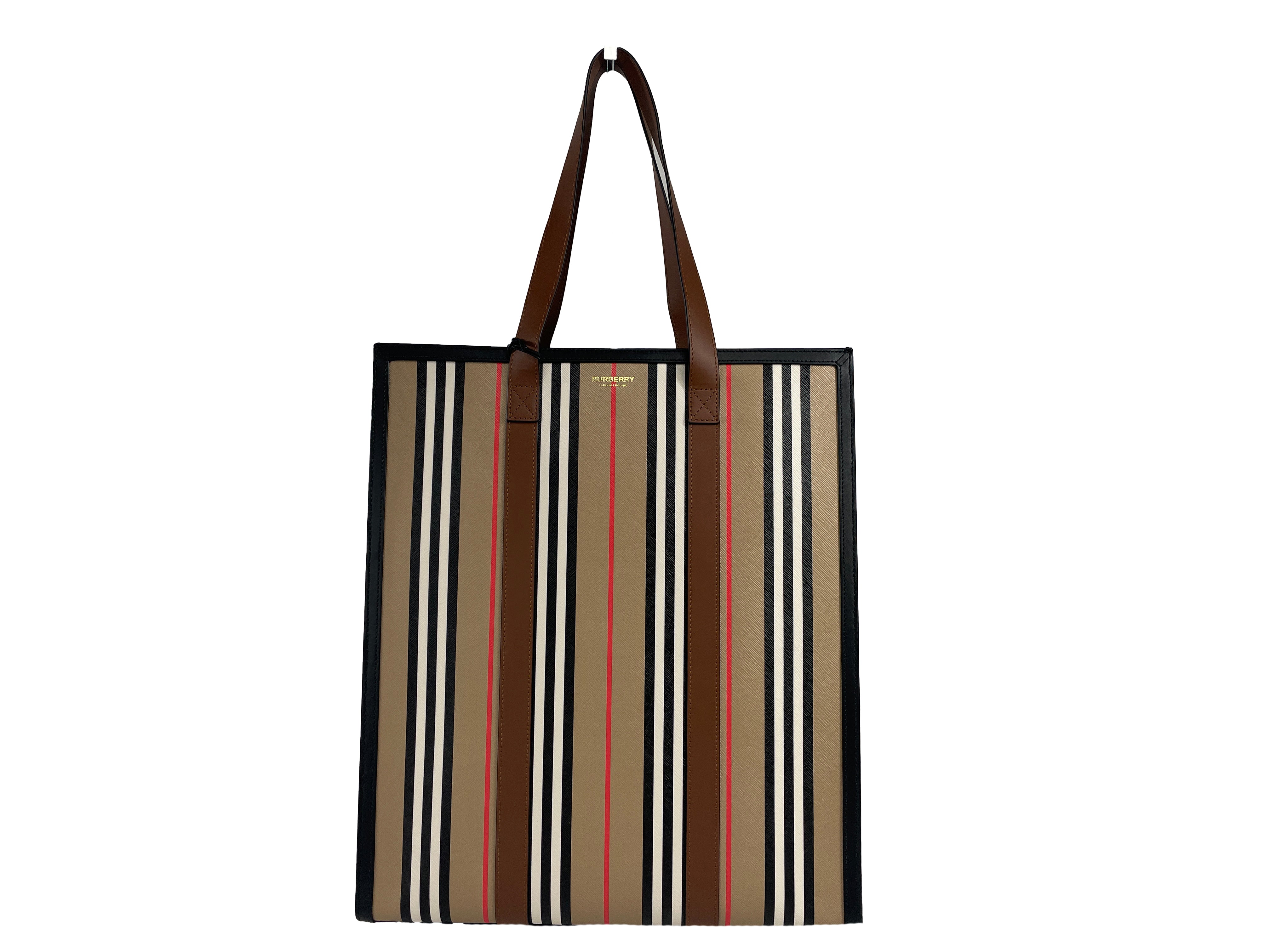 トートバッグ BURBERRY Printed Canvas Medium Check Handbag Burberry Check Medium canvas tote bag in multicoloured