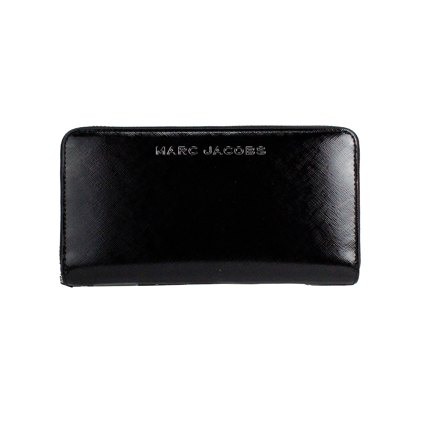 Marc Jacobs Large Black Leather Continental Clutch Wallet