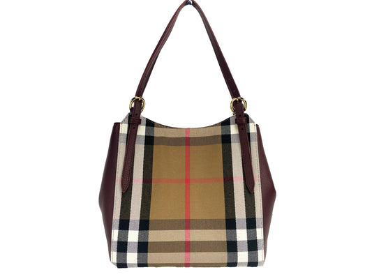 Burberry Small Canterby Mahogany Tote Bag