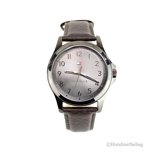 Tommy Hilfiger The Essentials Brown Strap Grey Dial Watch