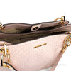 Michael Kors Trisha Large Powder Blush Triple Gusset Shoulder Bag