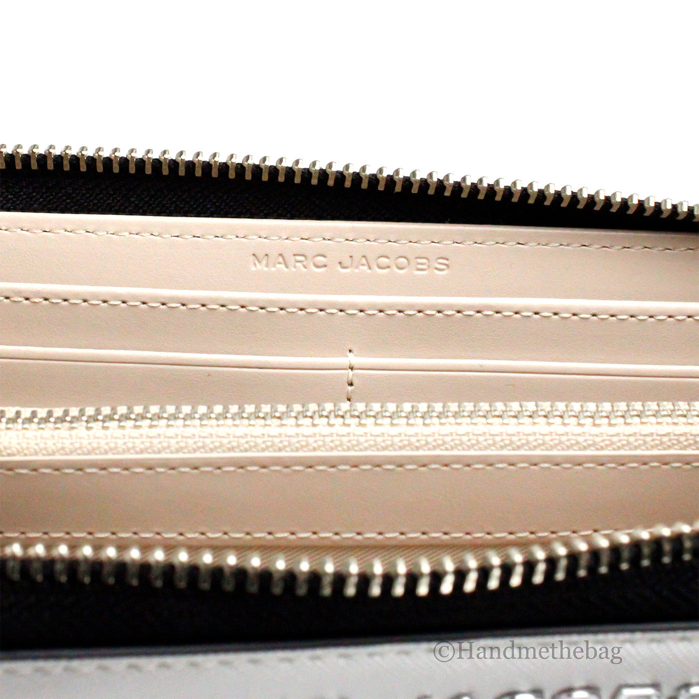 Marc Jacobs Large Cotton Leather Continental Clutch Wallet