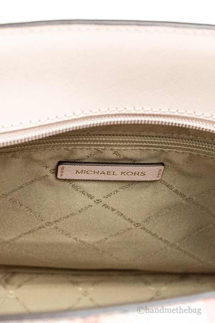 Michael Kors Gilly Large Print Signature Tote Handbag