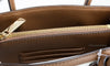michael kors mercer luggage embossed tote inside on white background