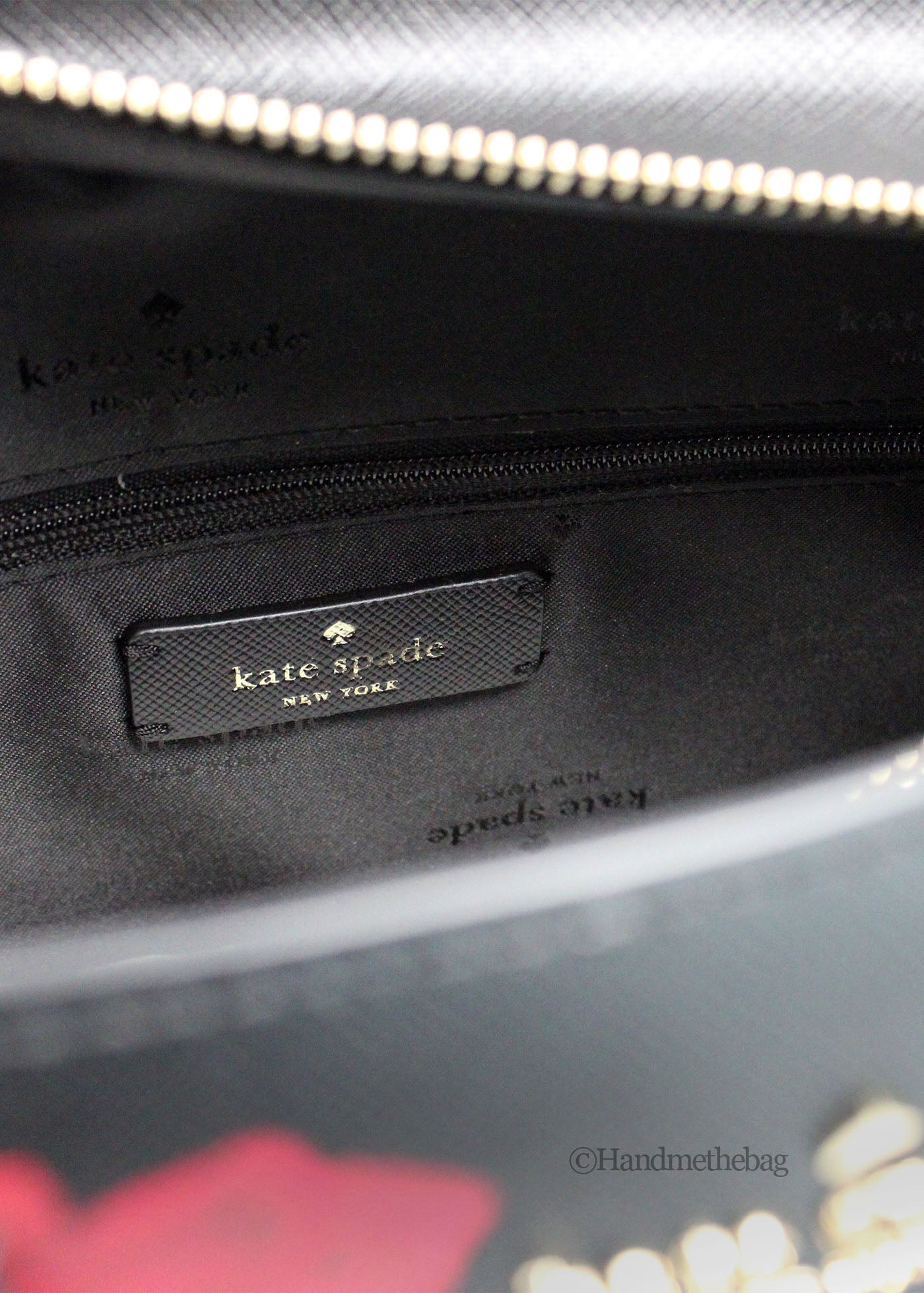 Kate Spade Madison Rose Toss Print Leather Satchel Bag