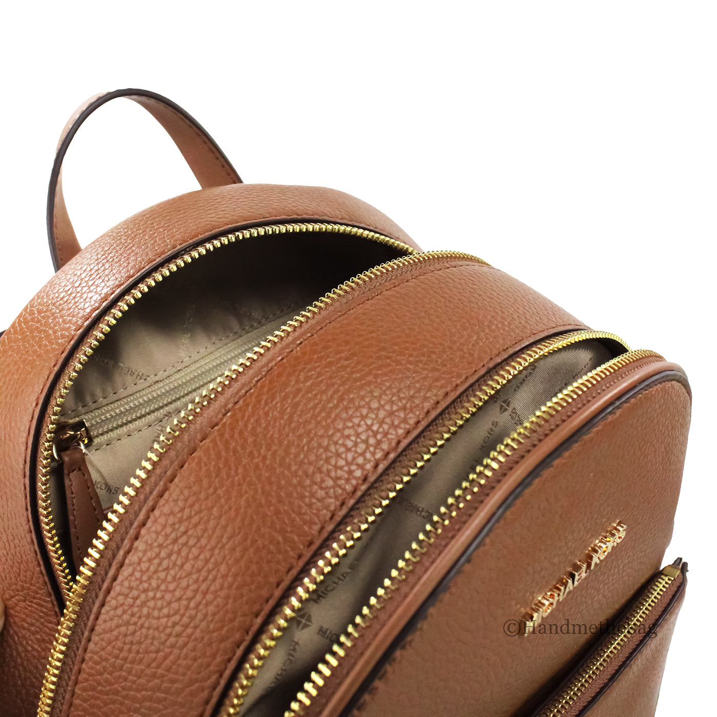 Michael Kors Adina Medium Luggage Leather Backpack