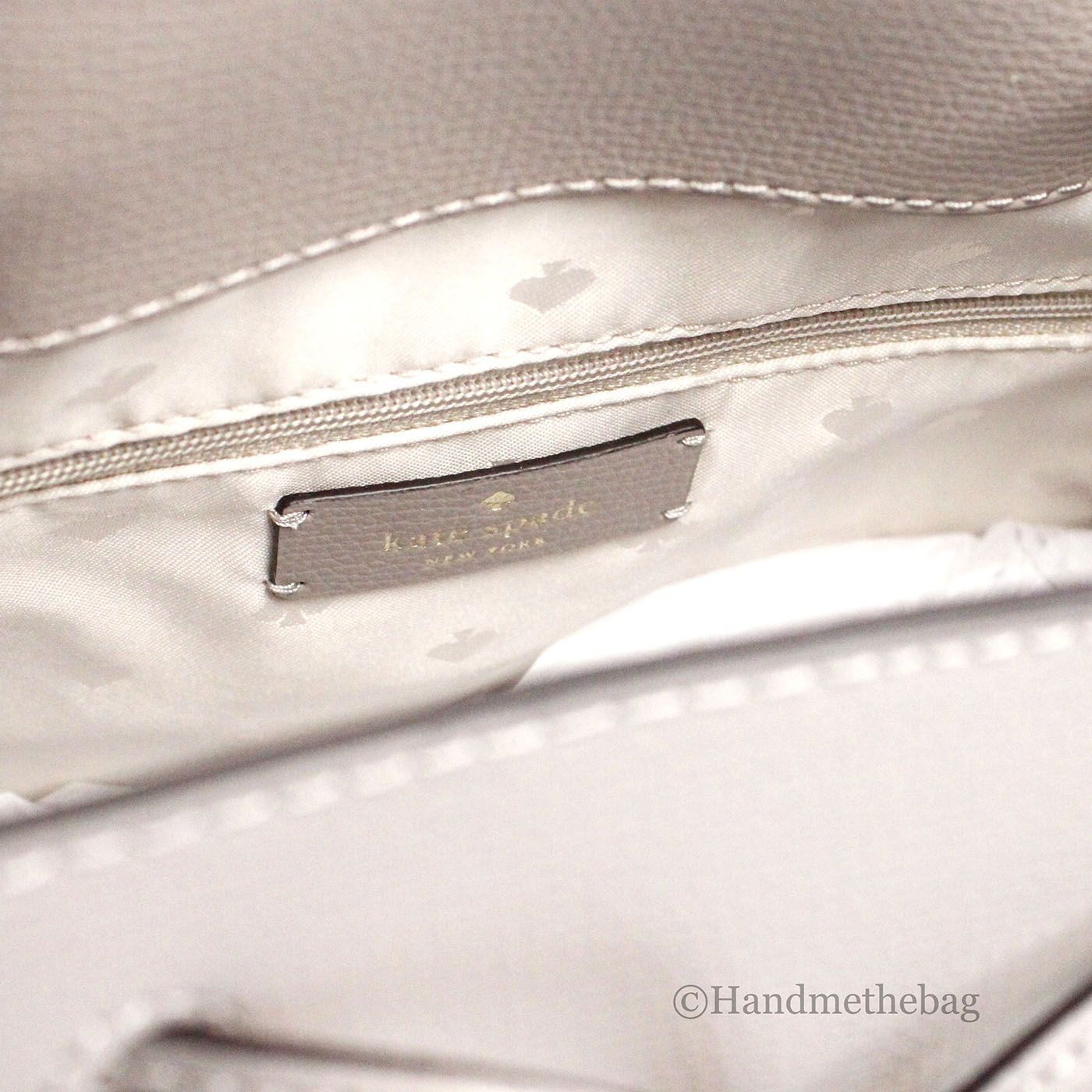 Kate Spade Darcy Medium Warm Taupe Leather Flap Backpack