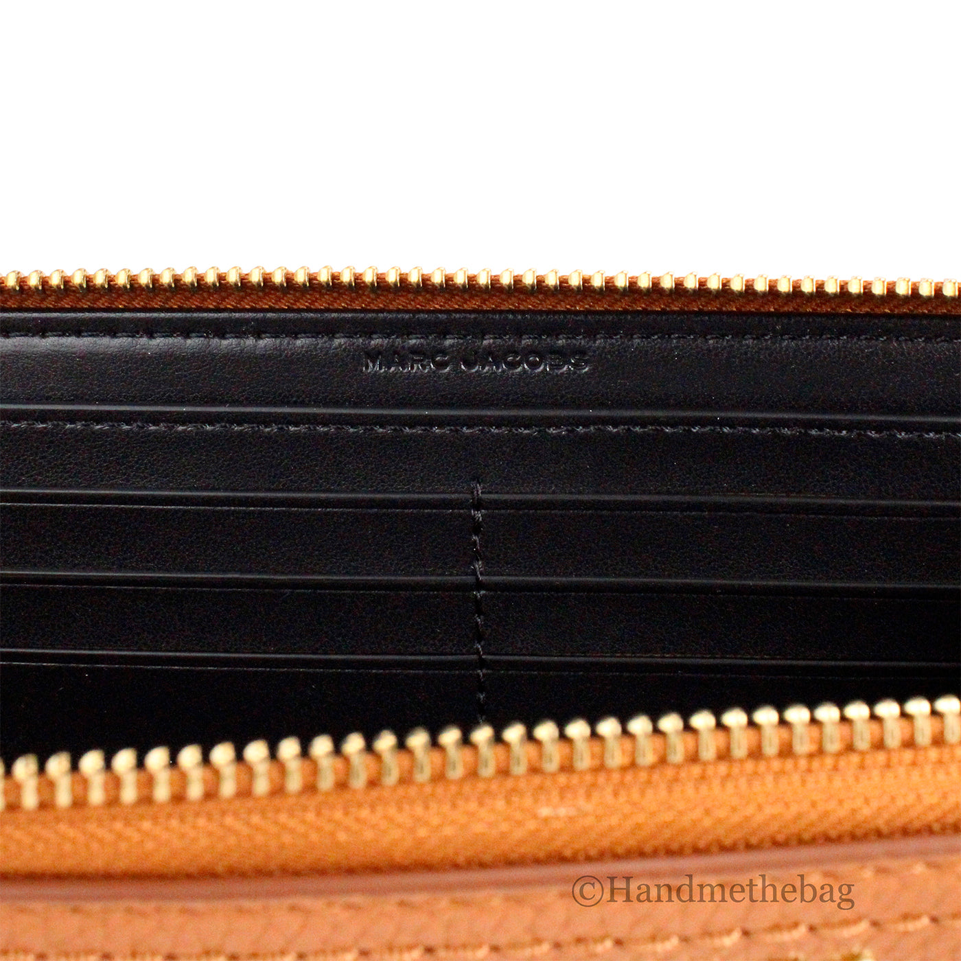 Marc Jacobs Large Smoked Almond Leather Continental Phone Wallet
