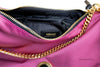 Versace Small Dahlia Nylon Fabric Medusa Pendant Crossbody Shoulder Handbag
