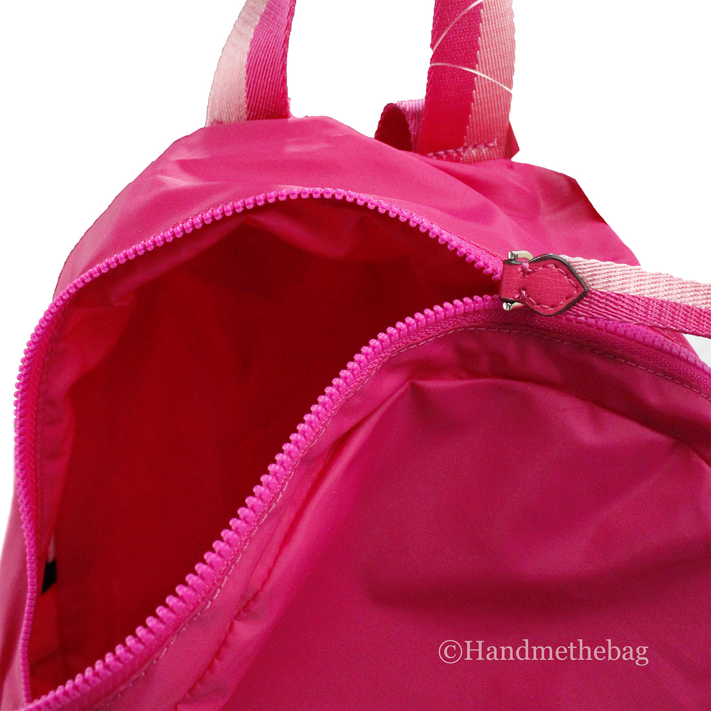 Kate Spade Arya Medium Bright Magenta Nylon Packable Backpack