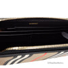 Burberry Ellerby Black Icon Stripe Canvas Zip Continental Wallet