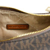 Michael Kors Cora Medium Brown PVC Pouchette Crossbody Bag