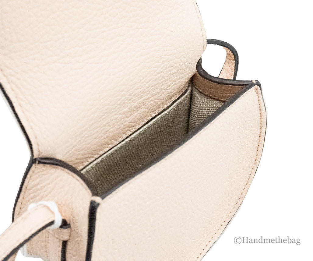 chloe nano marcie pal blush saddle crossbody bag