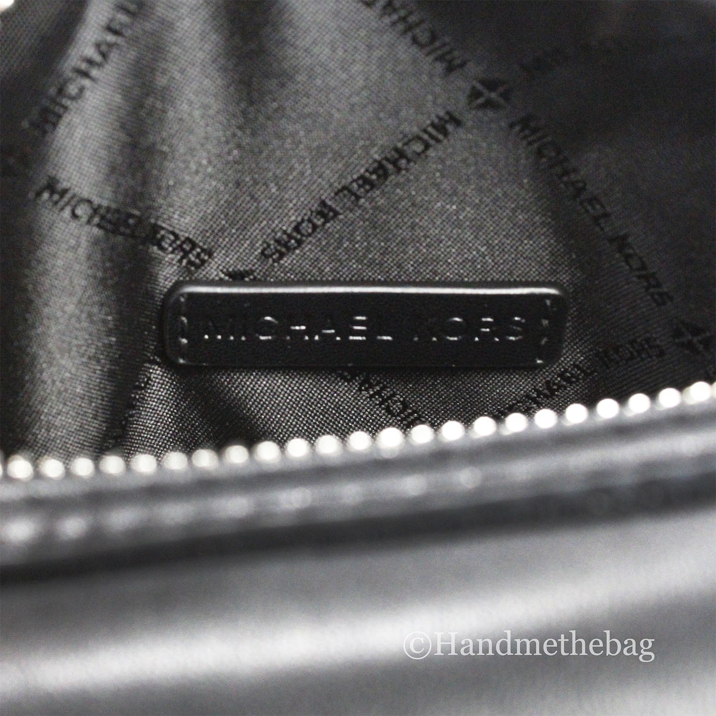 Michael Kors Travel XS Black Silver PVC Duffle Crossbody Bag