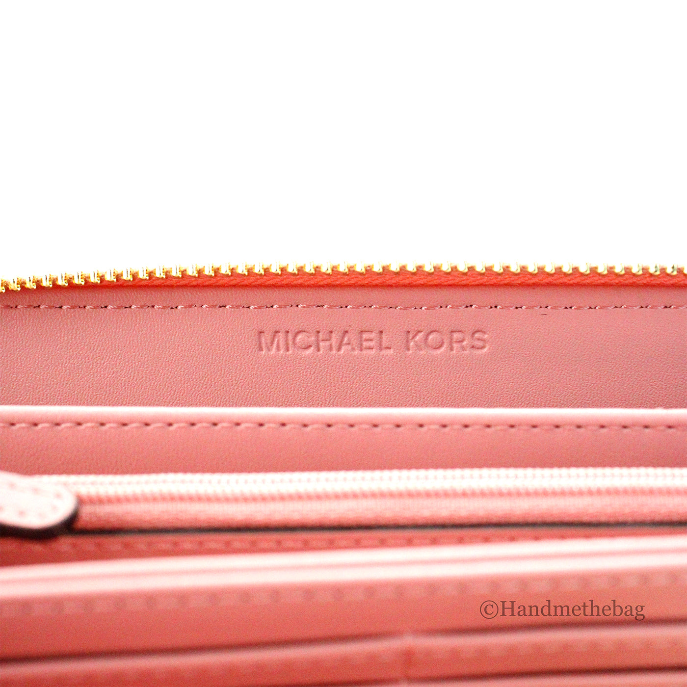 Michael kors shops large continental wallet grapefruit